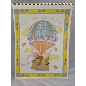 Vintage Baby’s First Year Sticker Calendar Pam Fouts 1986 Nos
